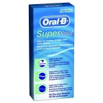 نخ دندان اورتودنسی اورال بی مدل SUPER FLOSS بسته 50 عددی
