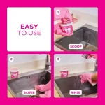 لکه بر چند منظوره خمیری شکل غیر اسیدی 850 گرم اصل اروپا | The Pink Stuff Miracle Cleaning Paste - Image 2