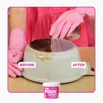 لکه بر چند منظوره خمیری شکل غیر اسیدی 850 گرم اصل اروپا | The Pink Stuff Miracle Cleaning Paste - Image 3