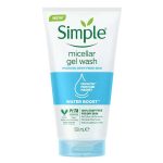 ژل میسلار شوینده صورت سیمپل Simple Micellar Gel Wash 150Ml