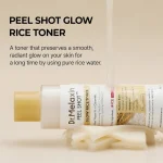 تونر پیل شات برنج دکتر ملاکسین لایه بردار و روشن کننده پوست 200 میل | Dr.Melaxin Peel Shot Glow White Rice Toner - Image 5