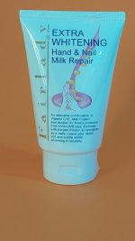 کرم سفید کننده دست و تقویت ناخون فیرلیدی Fairlady Extra Whitening Hands and Nail Milk