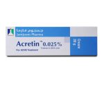 کرم ضد جوش  کرم اکرتین 0/025% (Acretin 0/025% Cream – 30g)