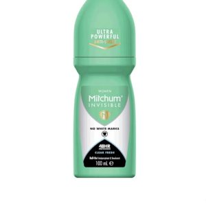 MITCHUM WOMEN INVISIBLE CLEAR FRESH DEODORANT ROLL ON 100 ML