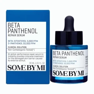بسته بندی و شیشه سرم ترمیم‌کننده بتا پانتنول سام بای می SOMEBYMI Repair Serum
