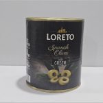 زیتون سبز  شکسته لورتو Loreto وزن ۳ کیلوگرم – وارداتی از اسپانیا