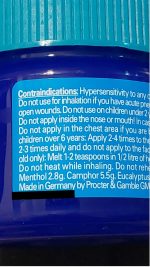 پماد ویکس VICKS مدل VapoRub اصل آلمان حجم 50 گرم - Image 2