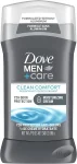 استیک ضد تعریق و دئودورانت مردانه داو کلین کامفورت با محافظت 72 ساعته 85 گرمی | Dove Men+Care Clean Comfort Antiperspirant Stick|