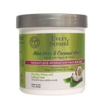 ماسک مو آبرسان آلوئه ورا و آب نارگیل اوری استرند | Every Strand aloe vera coconut water - weightless hydration hair masque 425g