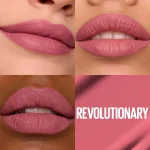 رژ لب مایع مات میبلین مدل سوپر استی رنگ  180 Revolutionary - Image 3