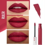 رژ لب مایع مات میبلین مدل سوپر استی رنگ  Ruler 80 - Image 3