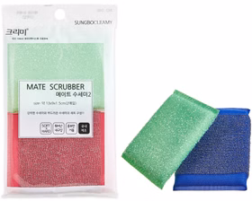 اسکاچ کره ای زبر و سیم دار 2 عددی میت-اصلی | mate-scrubber-2-pcs