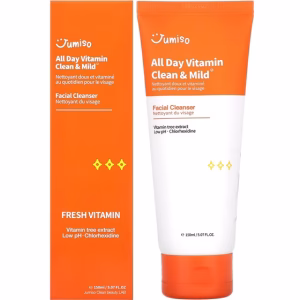 فوم شستشوی ویتامینه روشن کننده و بازسازی کننده جومیسو Jumiso All Day Vitamin Clean & Mild Facial Cleanser 150ml