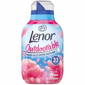نرم کننده لباس لنور با رایحه شکوفه صورتی مناسب 33 بار شستشو حجم 462 میل